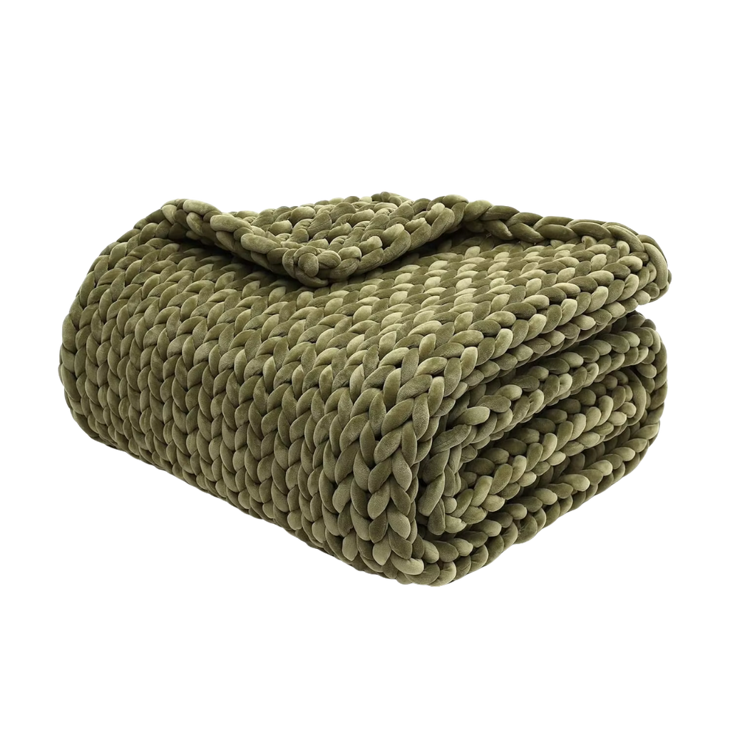 Thick Braided Knit Blanket