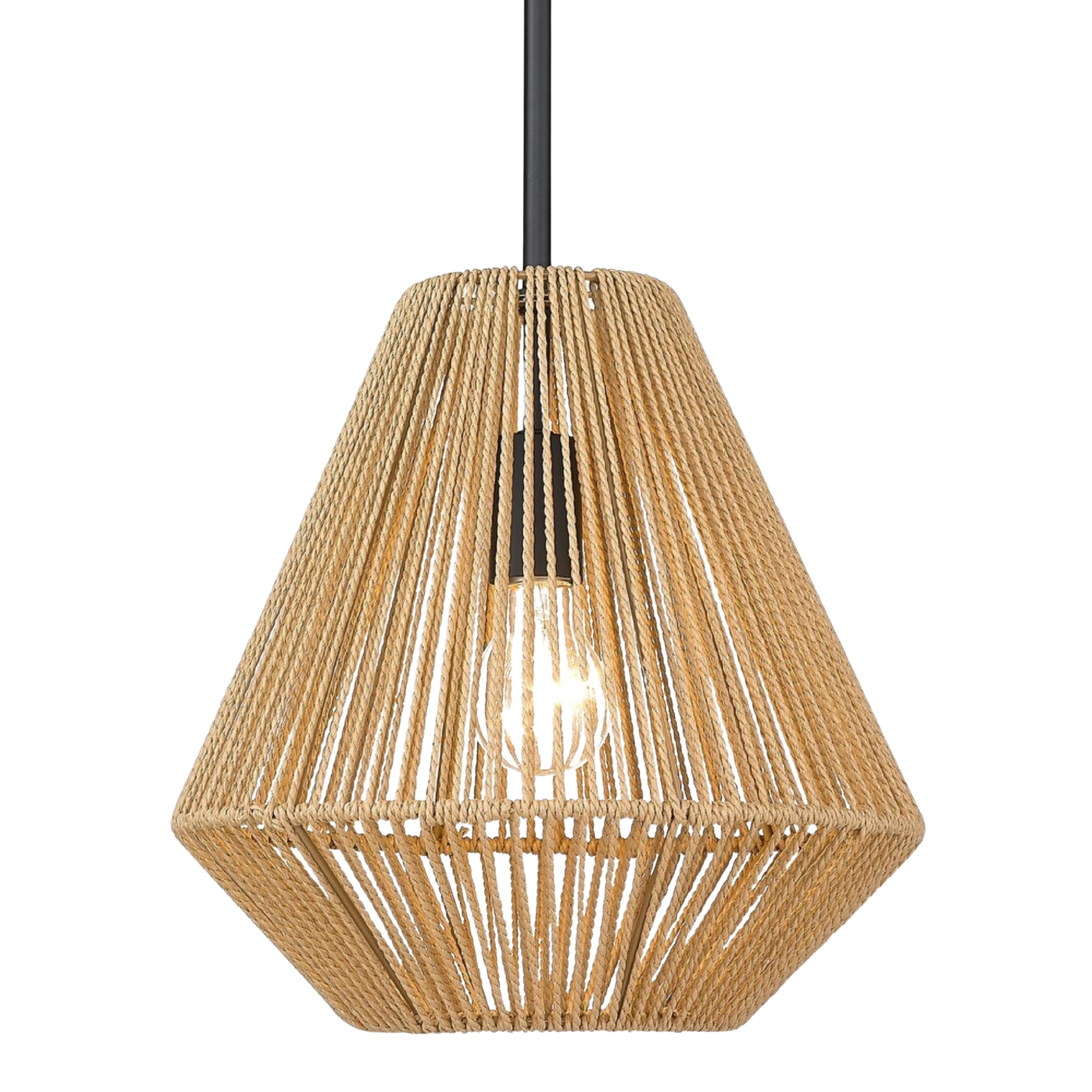 Boho Rattan Pendant Light