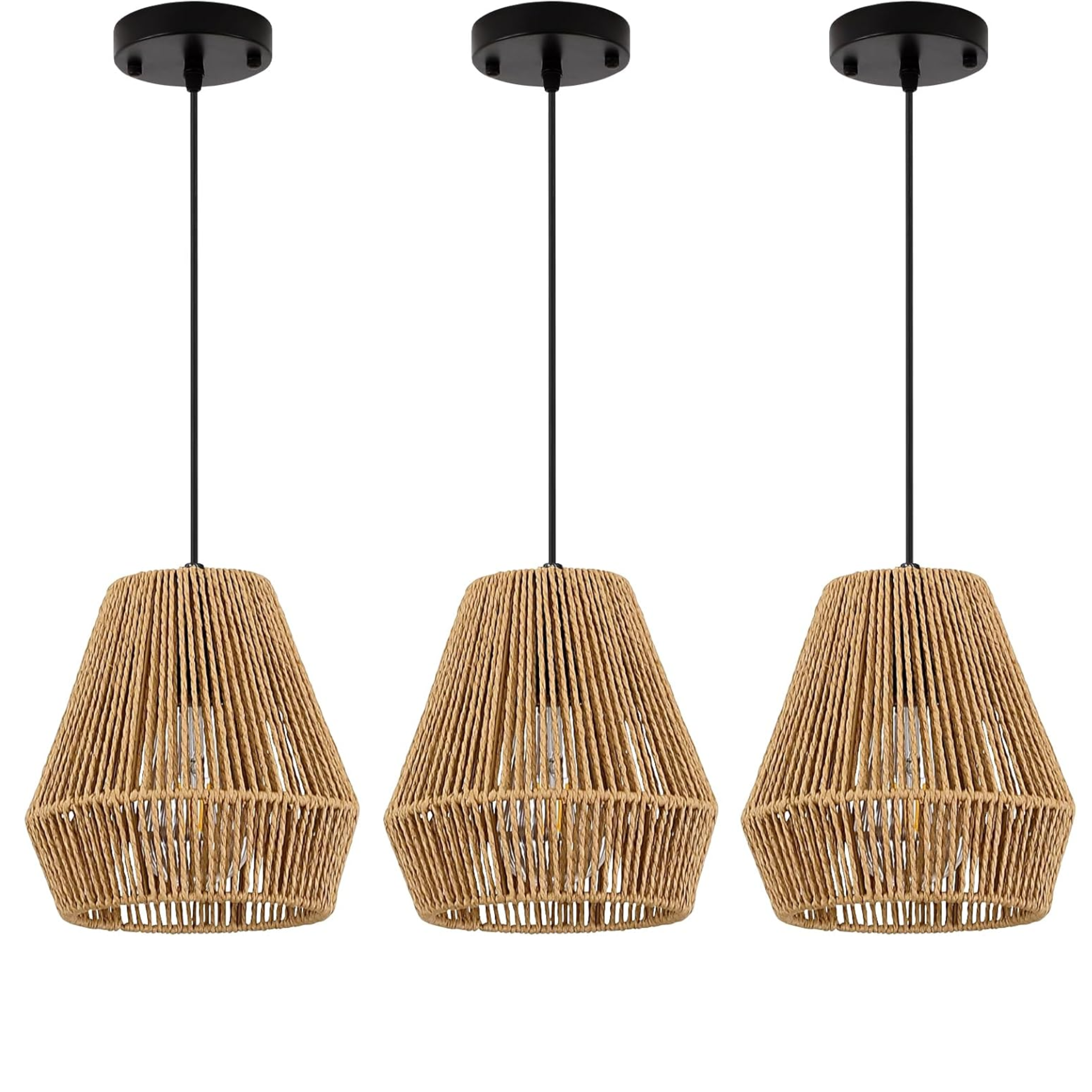 Boho Rattan Pendant Light
