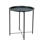 Minimalist Round Side Table – Foldable & Portable