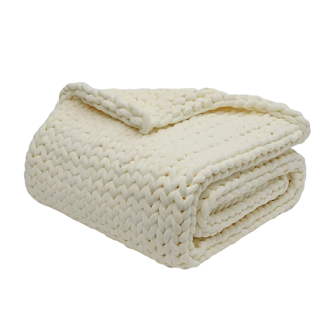 Thick Braided Knit Blanket