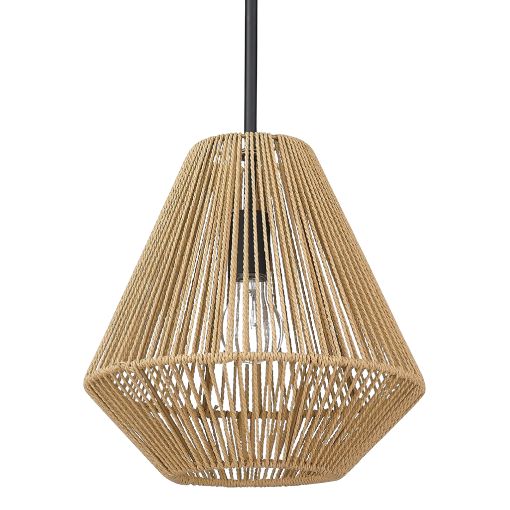 Boho Rattan Pendant Light